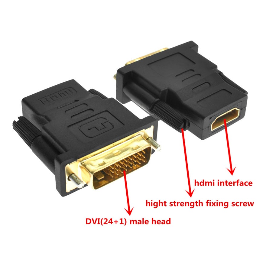 Adaptador DVI 24+1 macho a HDMI hembra Anera