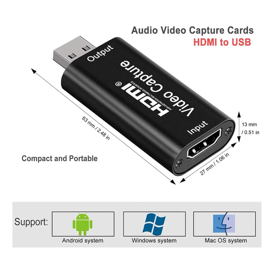 Tarjeta capturadora de video USB 2.0 Anera
