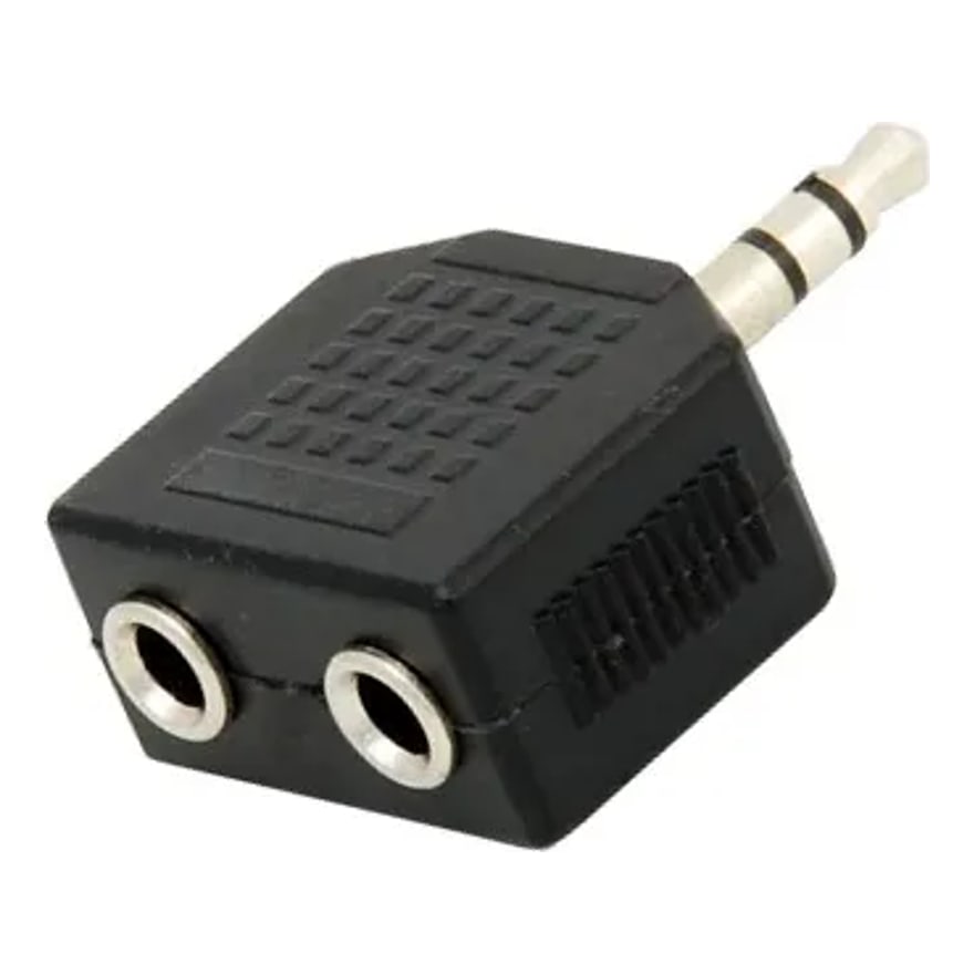 Adaptador 3.5 mm tripolar a 2 jack 3.5 mm para micrófono y audífono Anera