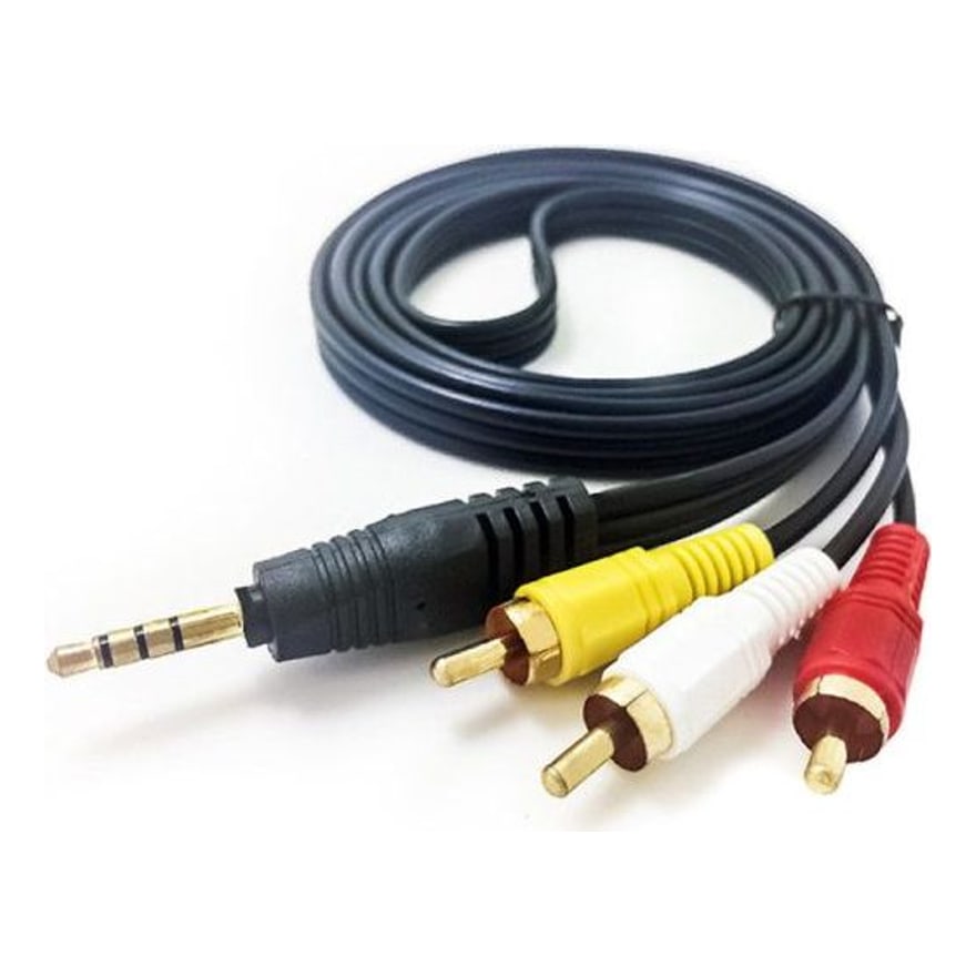 Cable en Y 3.5 mm jack tripolar a 2 plug 3.5 mm estéreo Anera