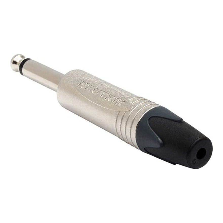 Plug 1/4 (6.3 mm) mono metálico de calidad, paquete de 10 unidades