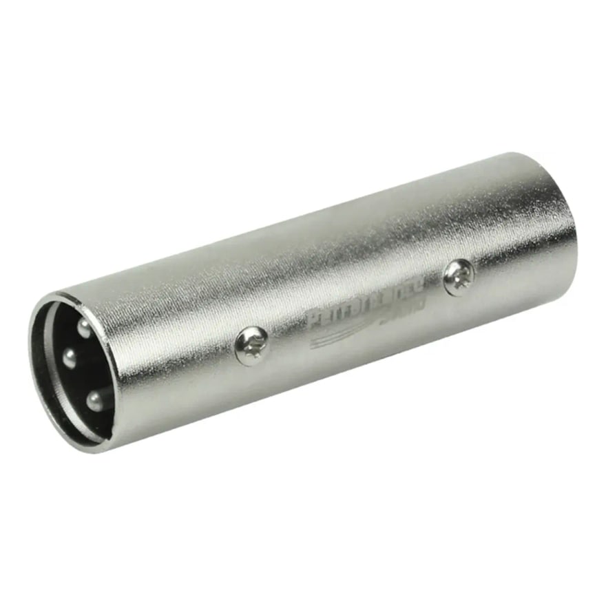 Unión Canon (XLR) macho a macho metálica