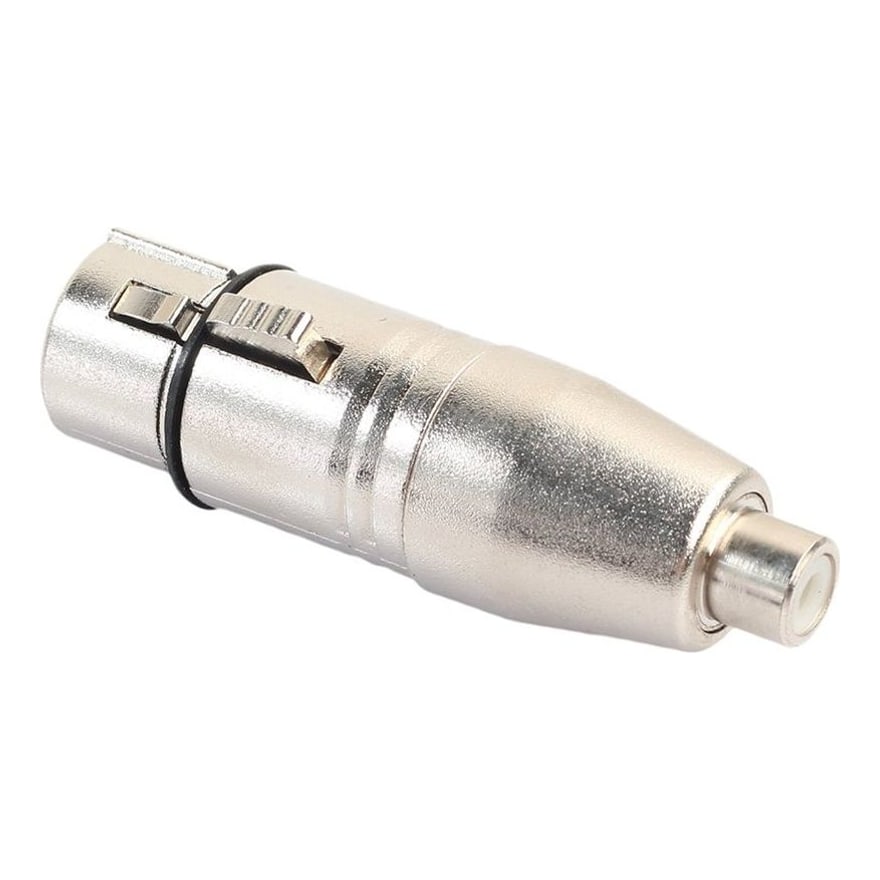 Adaptador Canon (XLR) hembra a RCA hembra metálico