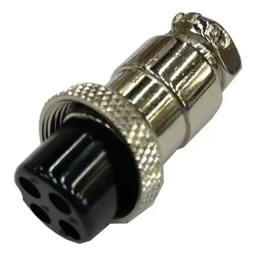 Conector de micrófono de 4 pines hembra para cable, paquete de 10 unidades