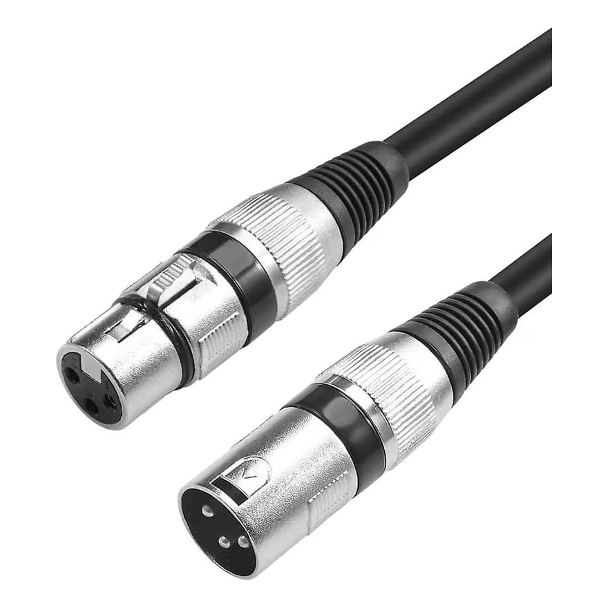 Cable de micrófono Canon (XLR) macho a hembra LK de 7.5 metros, violeta