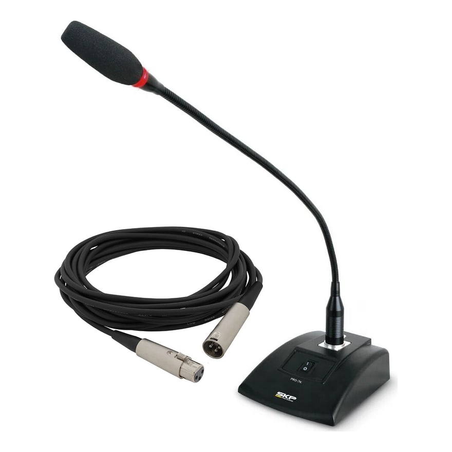 Micrófono de cuello de ganso flexible para sala de reuniones