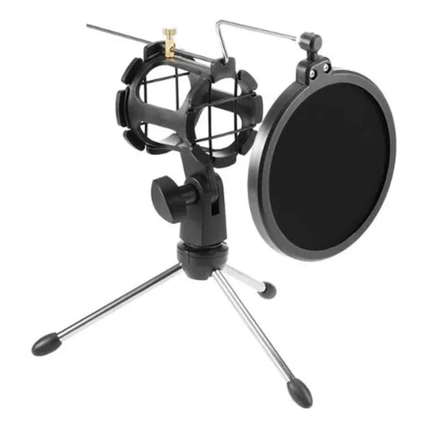 Pedestal de micrófono para mesa LK tipo trípode extensible, hasta 1.5 kg
