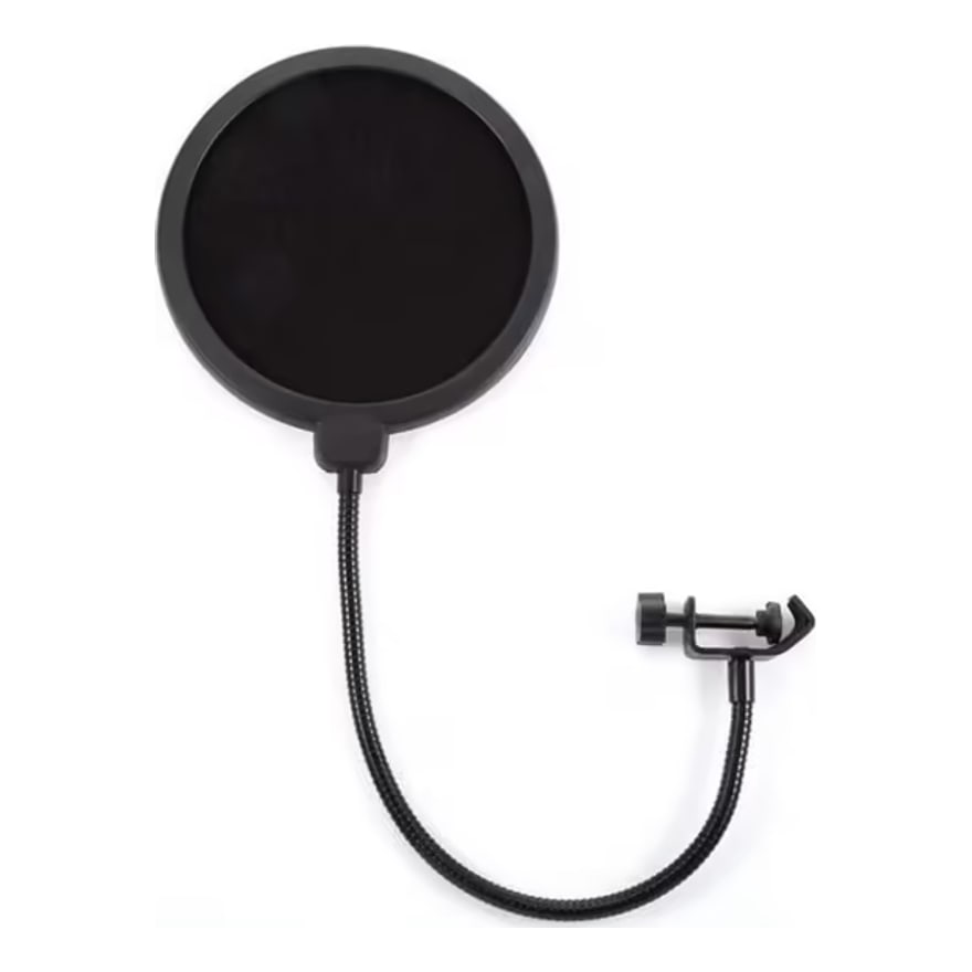 Filtro antipop doble capa LK para micrófono con cuello de cisne ajustable