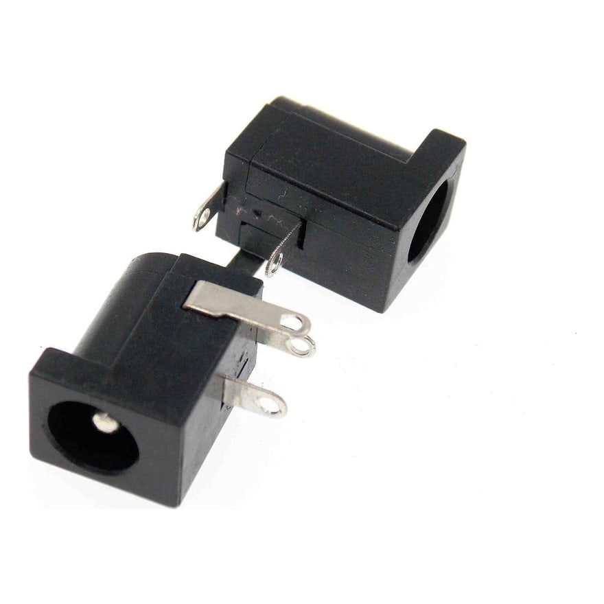 Conector jack DC 5.5 x 2.5 mm a bornera, paquete de 10 unidades