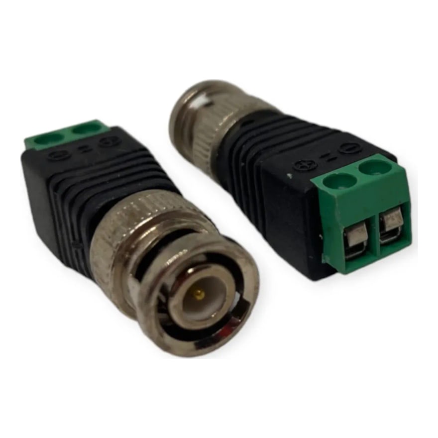 Conector BNC macho a bornera, paquete de 10 unidades