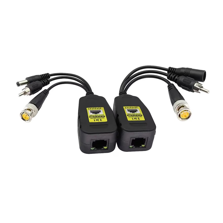 Video balun BNC Cat5 HD (par)