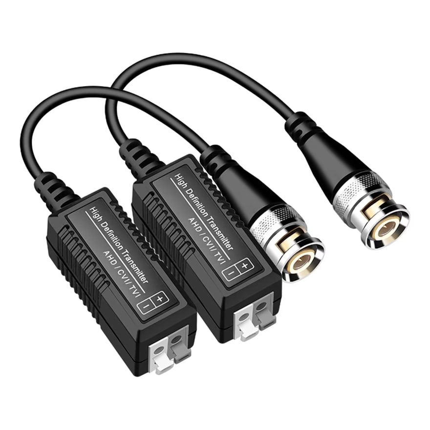 Video balun BNC Cat5 con cable de 5 cm (par)