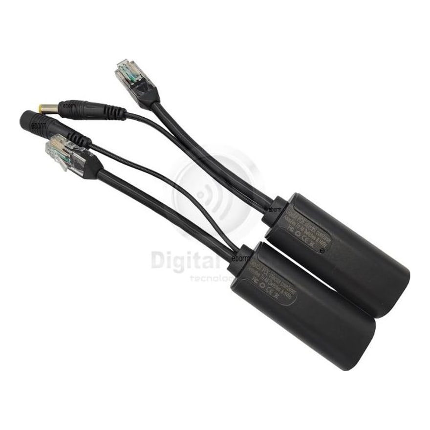 Splitter PoE Gigabit Anera 1000 Mbps 9-48 V DC 5.5 x 2.1 mm, blanco