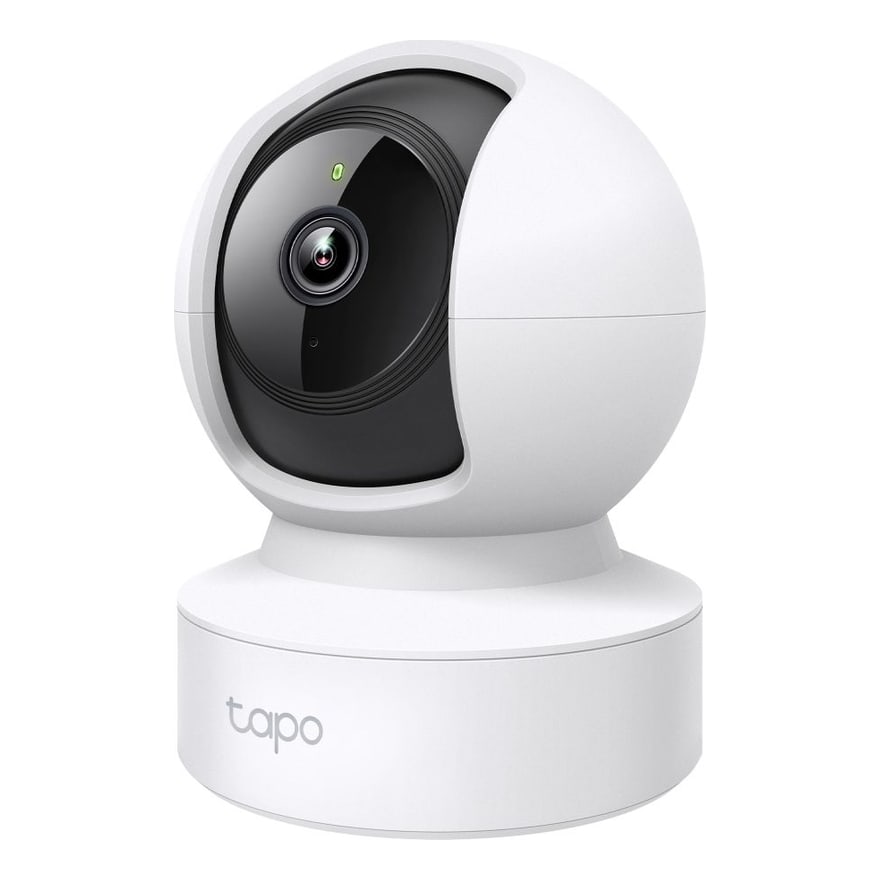 Cámara de seguridad WiFi TP-Link Tapo C202 1080p giratoria 360° interior, visión nocturna, micro SD hasta 512 GB, Alexa