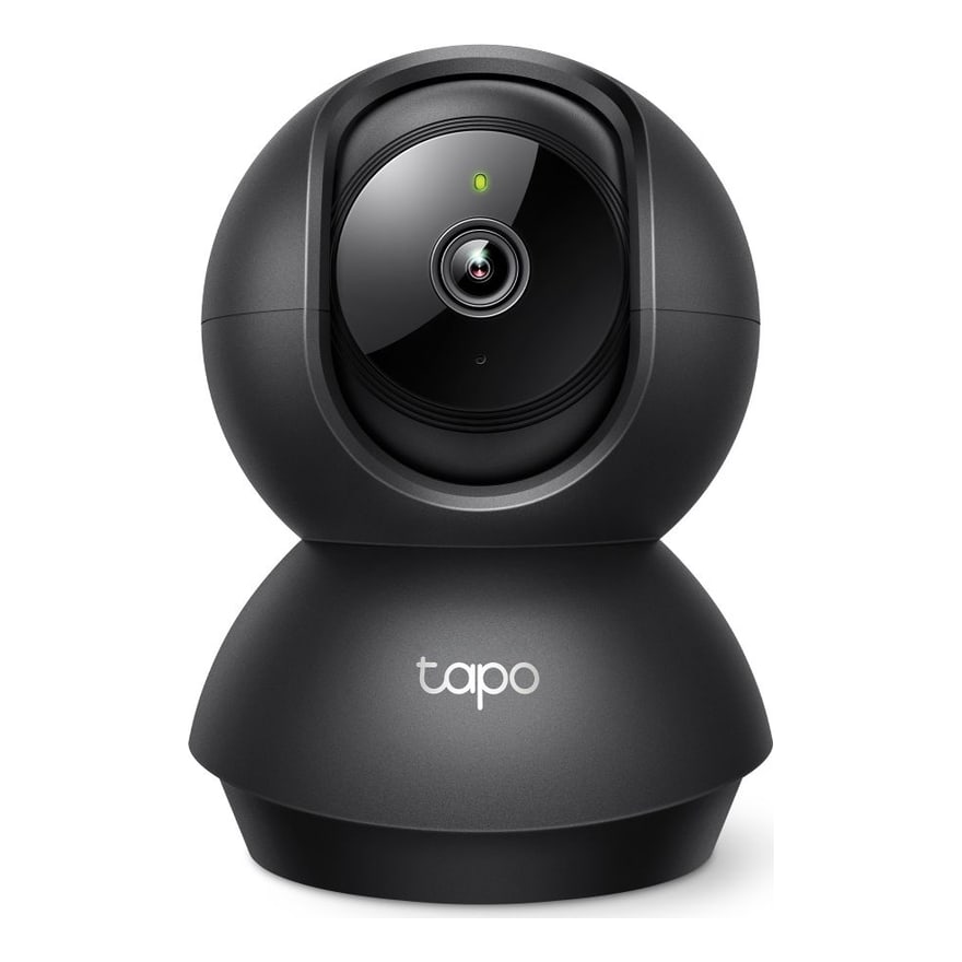 Cámara de seguridad WiFi TP-Link Tapo C211 2K giratoria interior, visión nocturna, micro SD 512 GB, negra