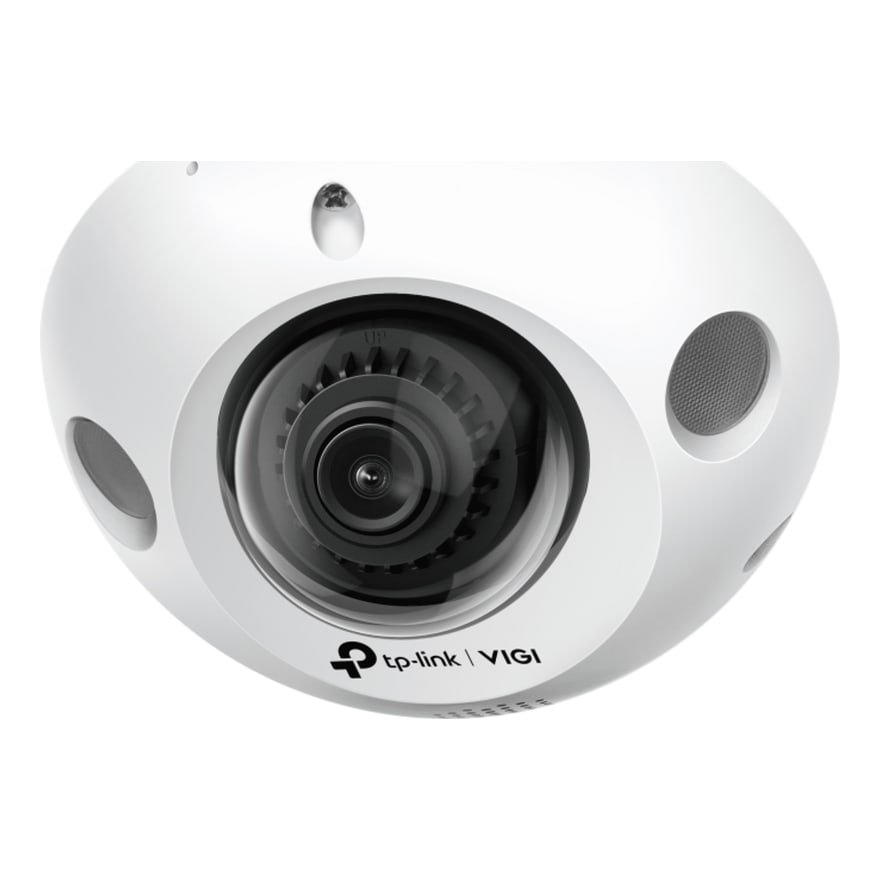 Cámara de red mini domo TP-Link VIGI C230I 3MP H.265 IR, detección inteligente, antivandálica