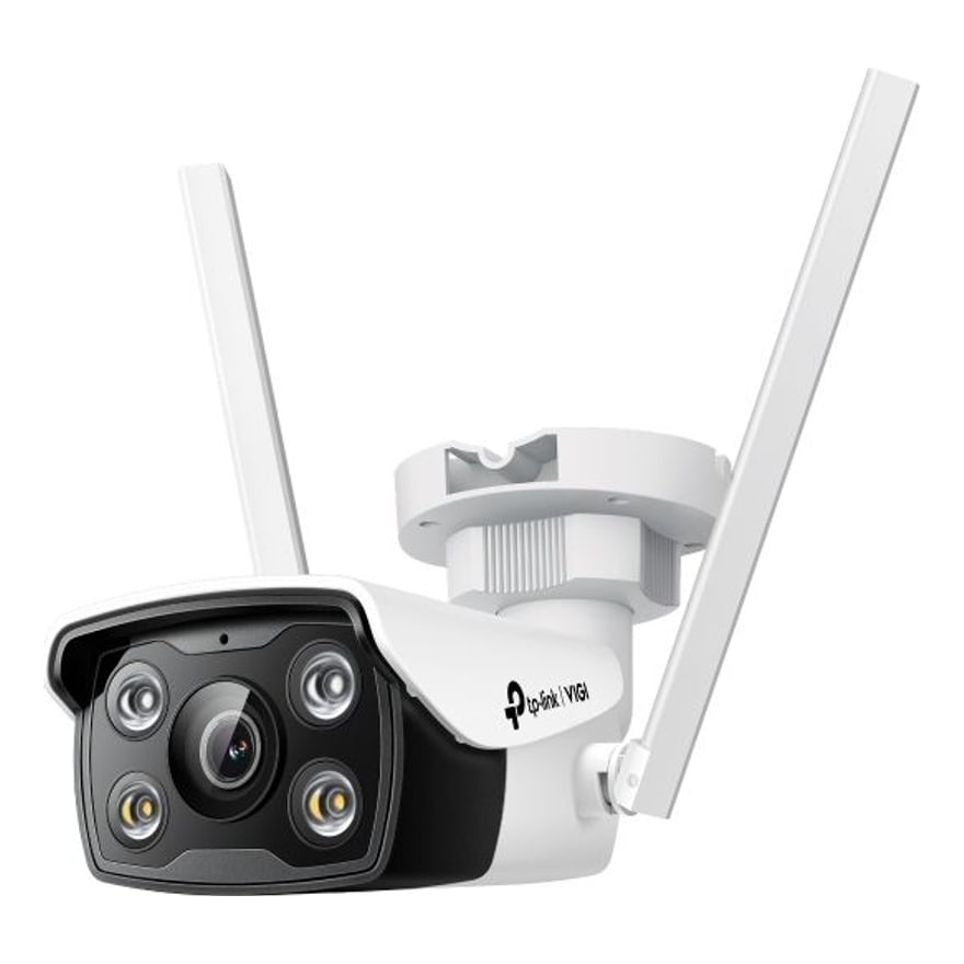 Cámara WiFi bullet TP-Link VIGI C340-W 4MP a color, audio bidireccional, micro SD, exterior