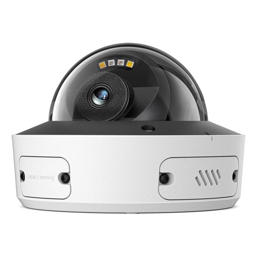 Cámara TP-Link VIGI InSight S285 8MP 4K domo IK10, full color, PoE, IP67, micro SD, exterior