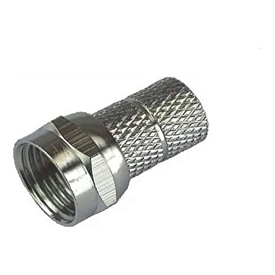 Conector coaxial RG59 roscable, paquete de 100 unidades
