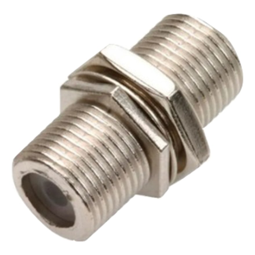 Unión coaxial hembra a hembra de cobre, paquete de 10 unidades