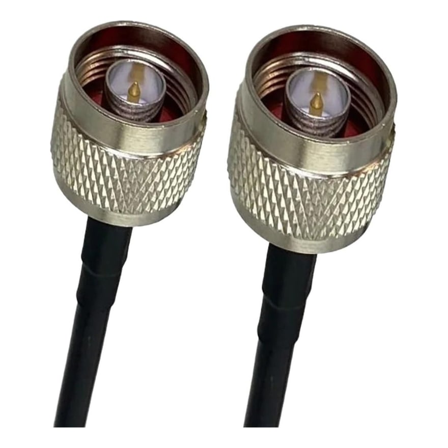 Unión coaxial macho a macho, paquete de 10 unidades