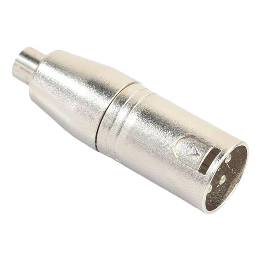 Adaptador plug RCA macho a RF hembra metálico, paquete de 10 unidades