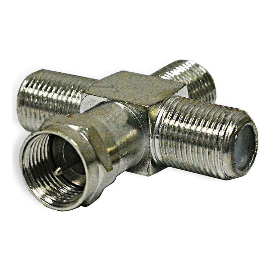 Cruz coaxial 1 jack F a 3 jacks F, paquete de 10 unidades