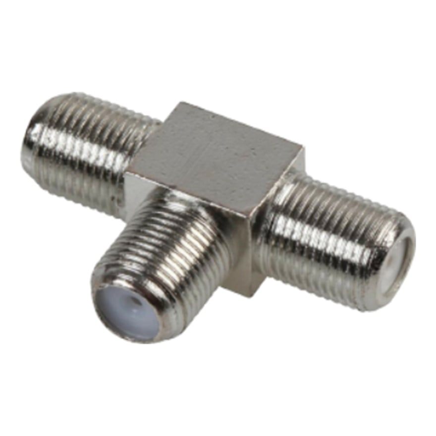Unión coaxial en T de cobre, paquete de 10 unidades