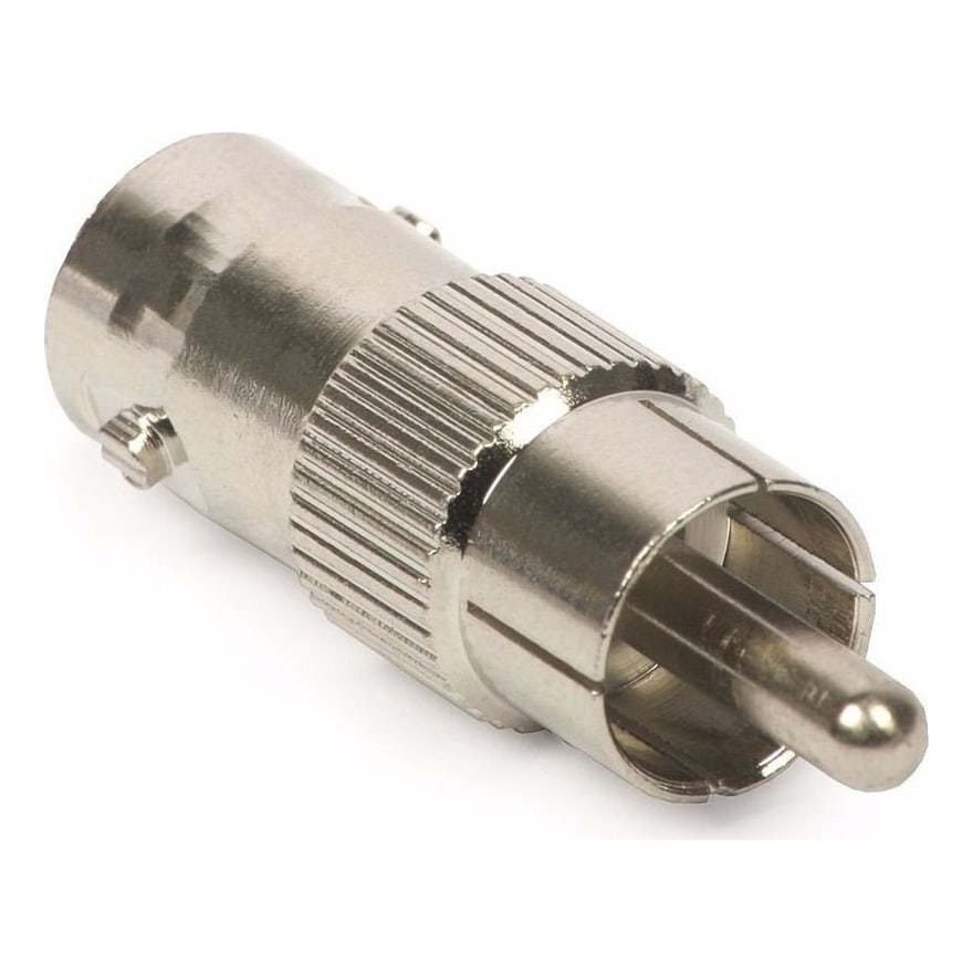 Conector BNC macho a RCA hembra metálico, paquete de 10 unidades