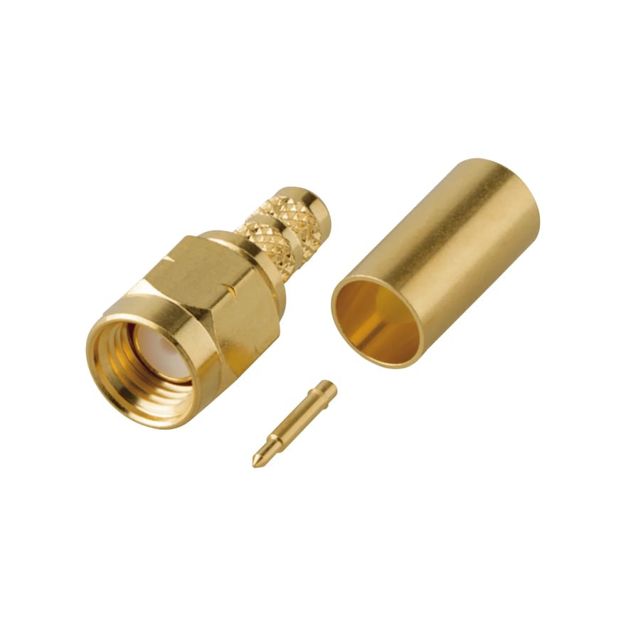 Conector SMA macho tipo clamp, paquete de 10 unidades