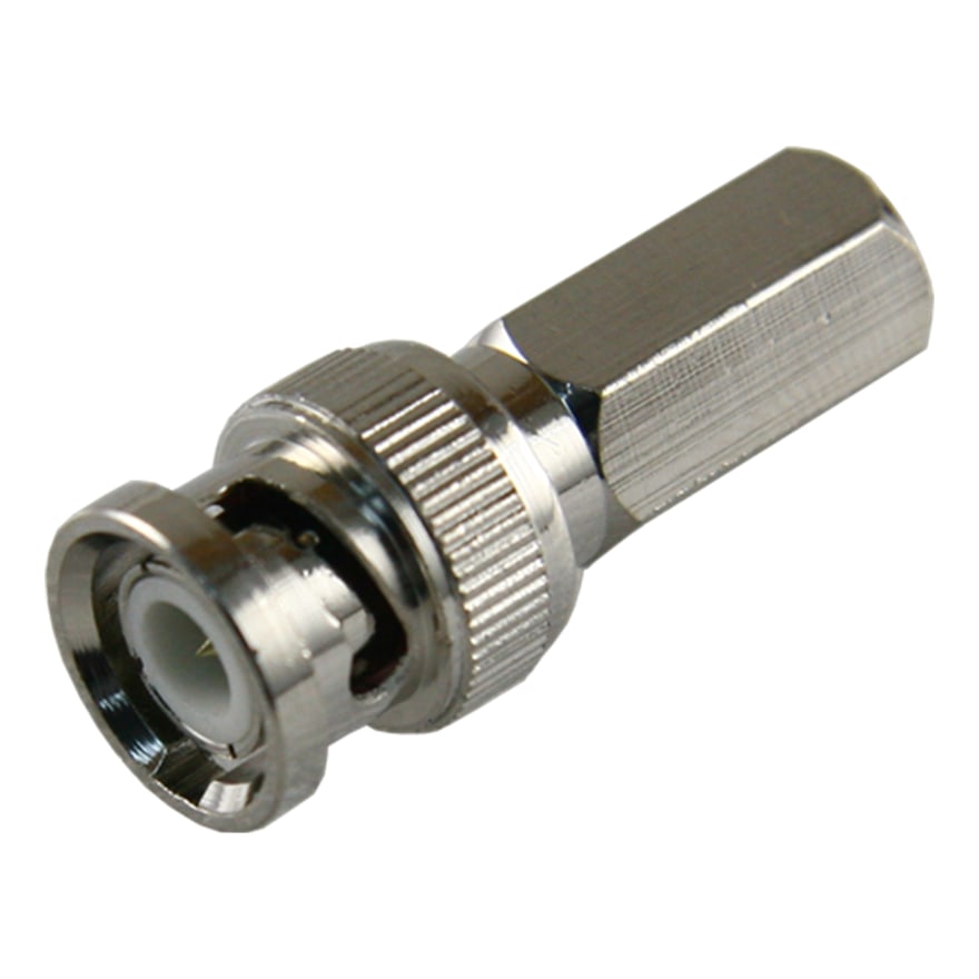 Conector BNC macho roscable a RG6, paquete de 10 unidades