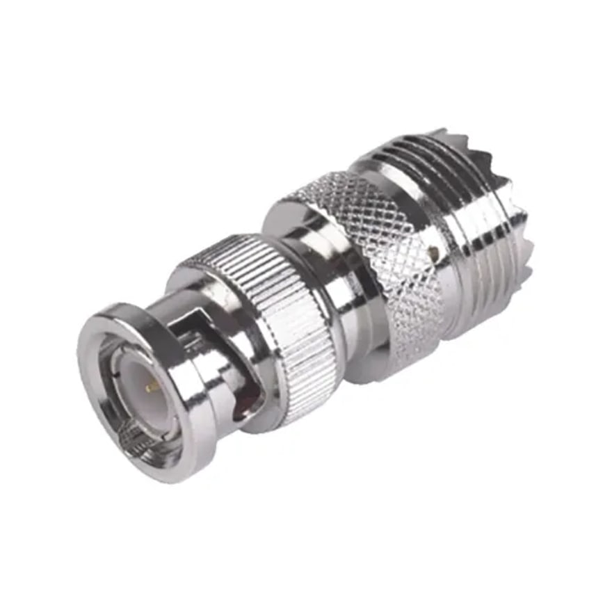 Conector BNC macho a UHF hembra