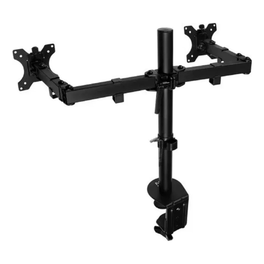 Soporte metálico para 2 monitores de escritorio