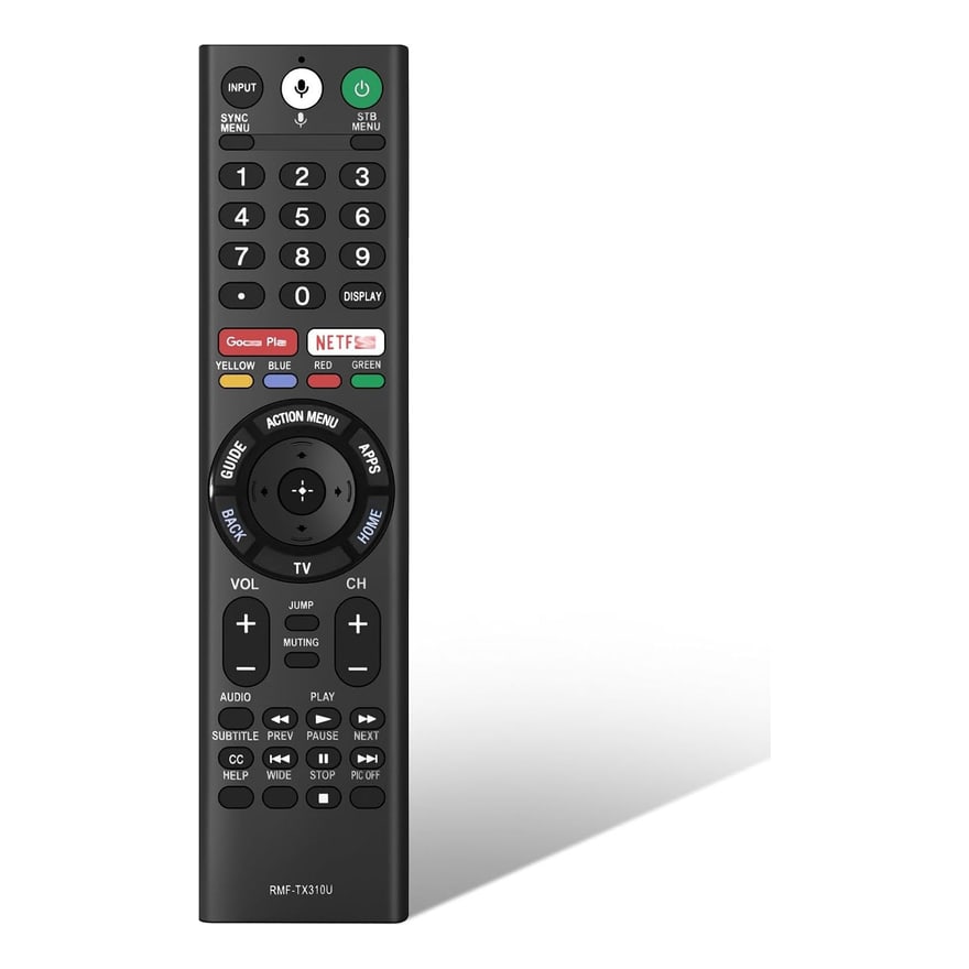 Control remoto compatible con TV Smart Sony 4K, grande