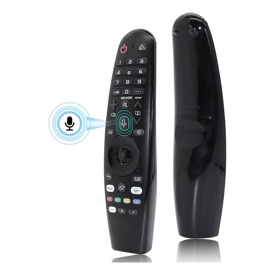 Control remoto con control de voz compatible con TV Indurama, modelo SW-V1