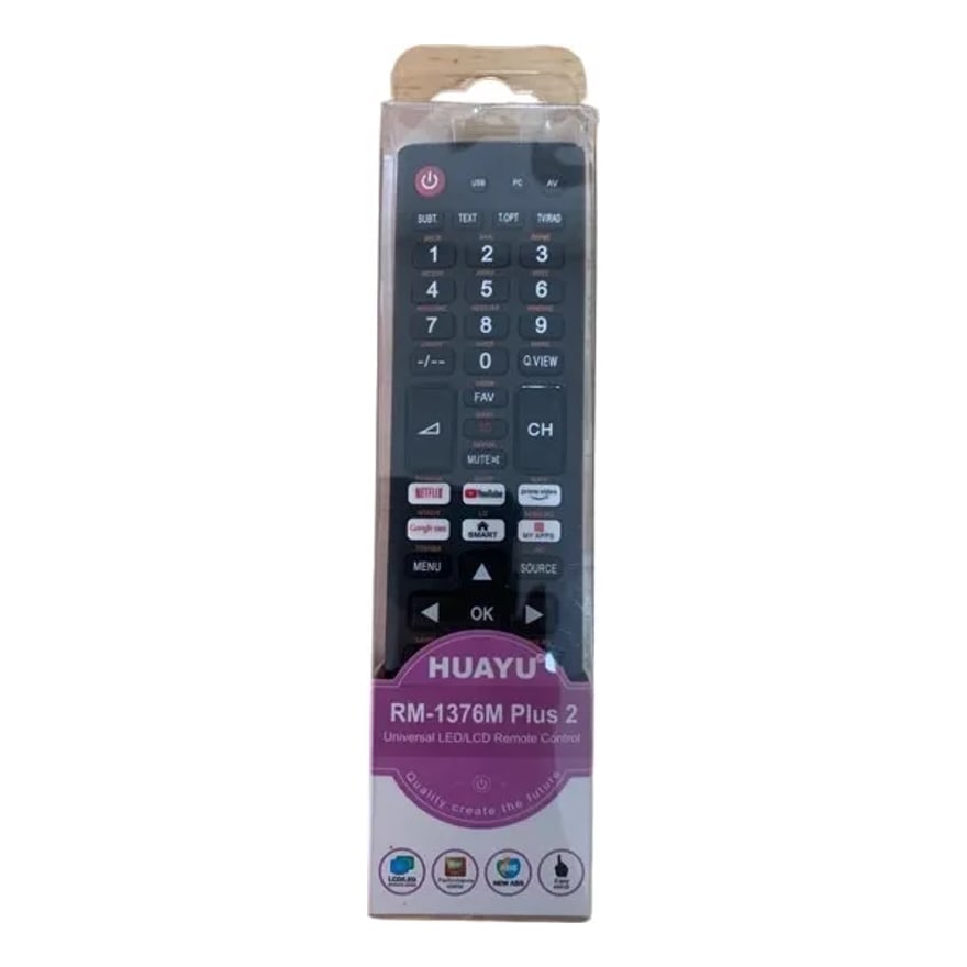 Control remoto universal Huayu RM-1376M Plus 2 para TV