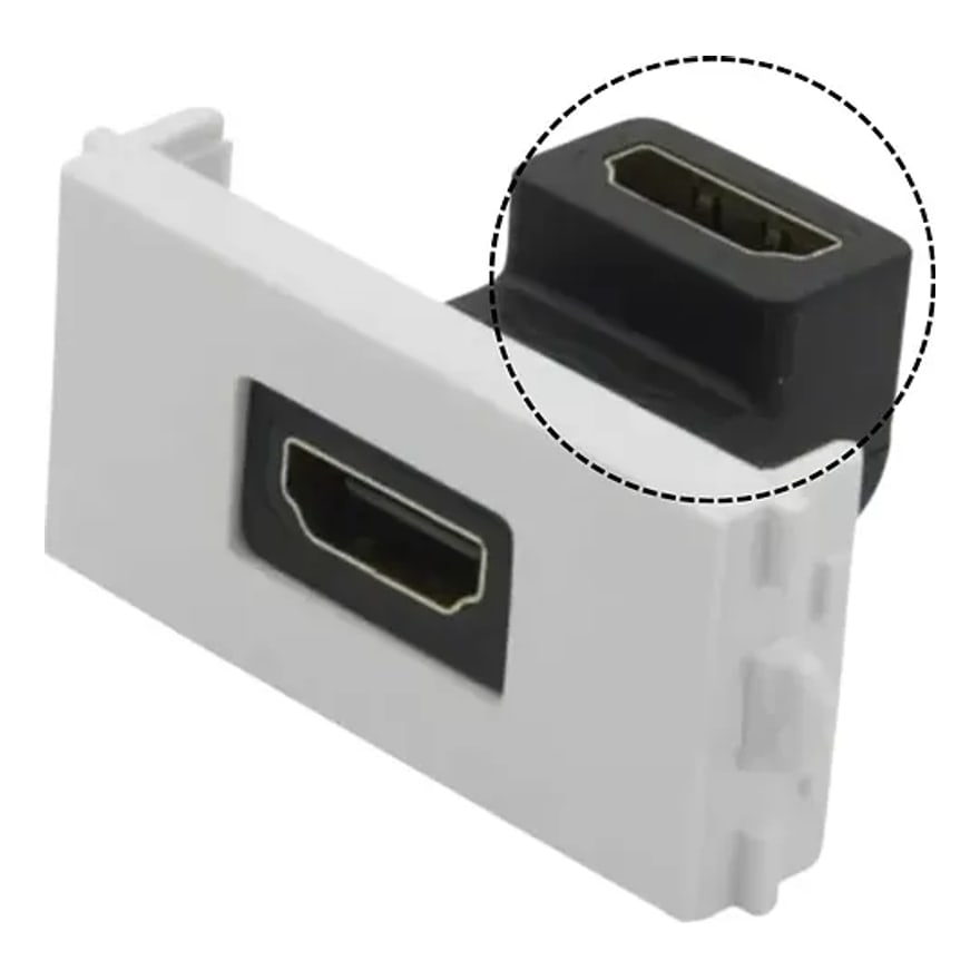 Face plate HDMI hembra de 1 puerto Anera