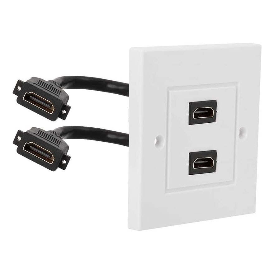 Face plate HDMI de 2 puertos Anera