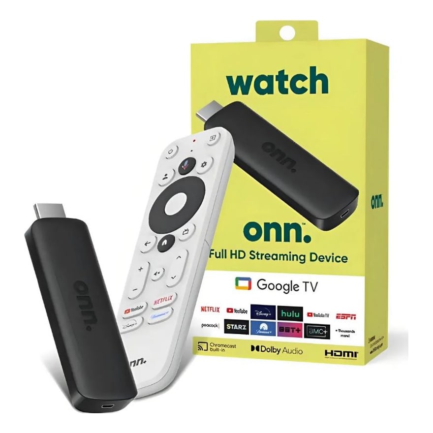 TV Stick Onn Full HD con Google TV, 1.5 GB RAM y 8 GB