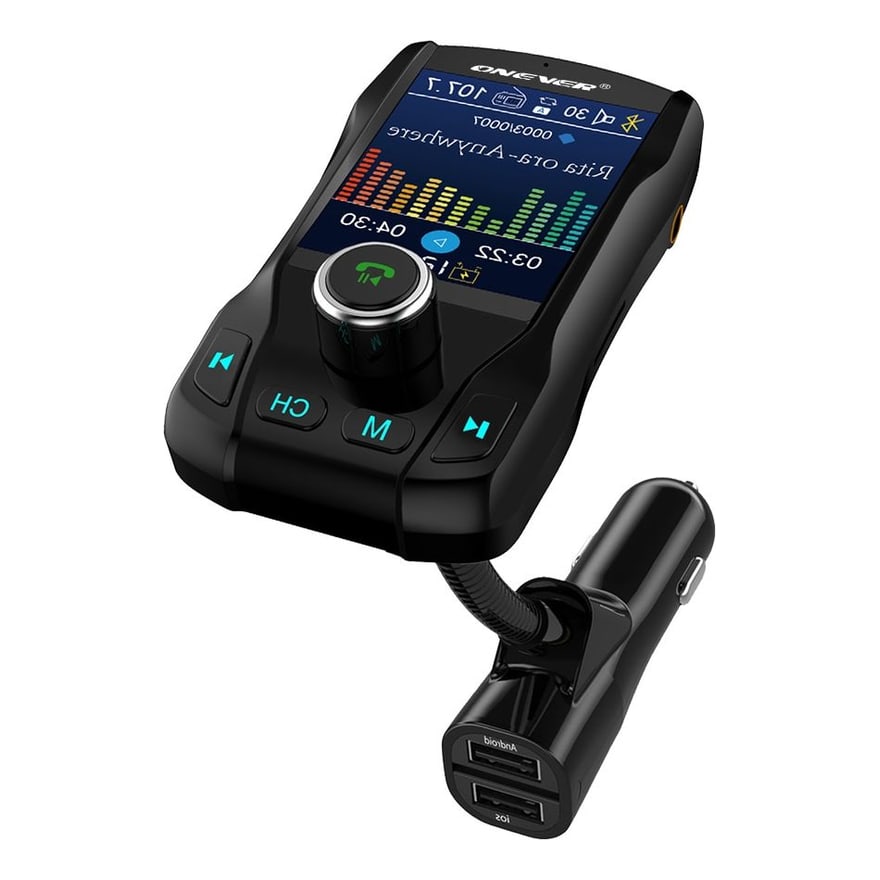 Modulador FM MP3 Anera para auto con manos libres y carga USB