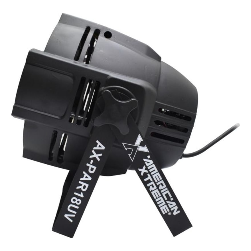 Luz LED para escenario American Xtreme AX-PAR18UV 200 W RGBWA+UV 6 en 1, automática, sonido y DMX