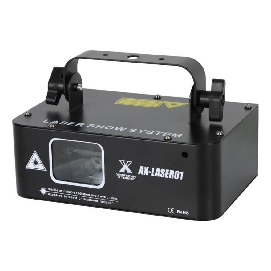 Proyector láser American Xtreme AX-LASER01 full mix rojo, verde y azul, programable