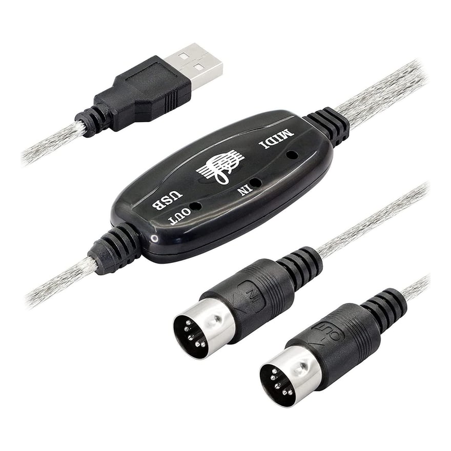 Cable USB a MIDI de 5 pines Anera de 1.8 metros