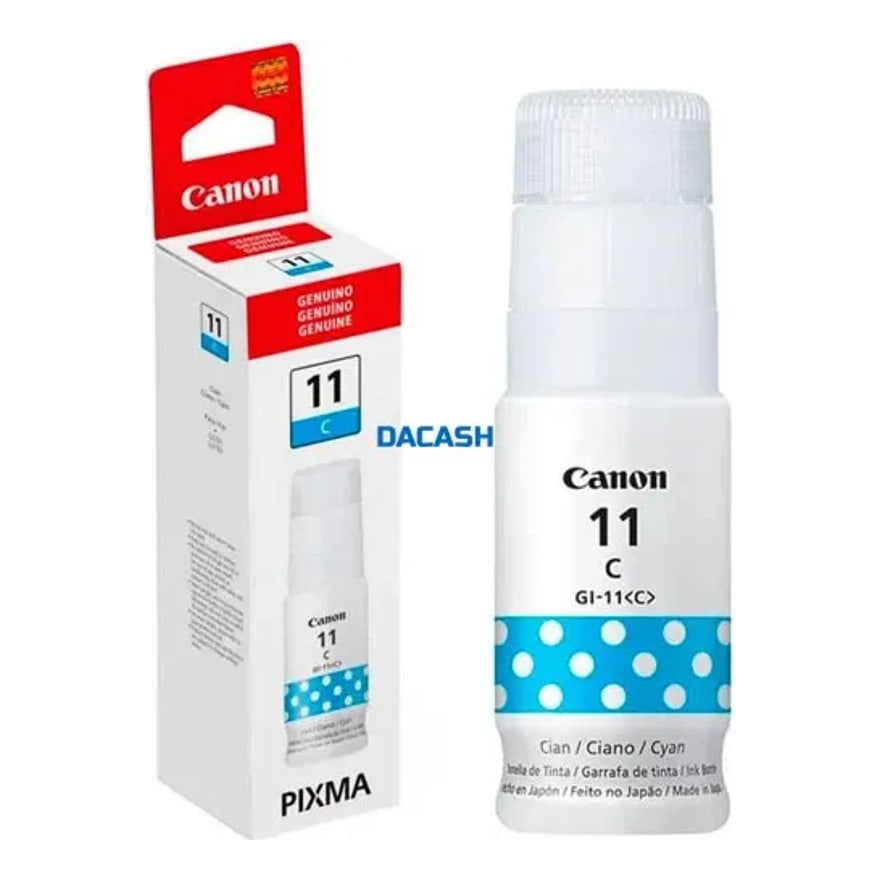 Botella de tinta Canon GI11C Cyan G2160/G3160 7700 p├íg.