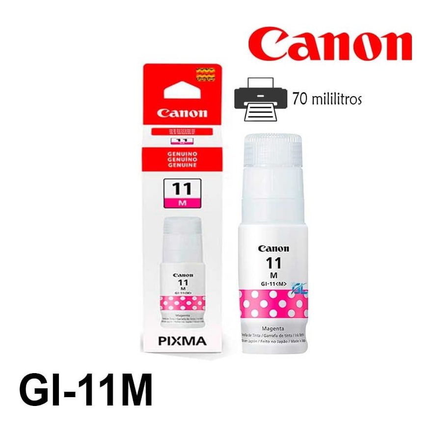Botella de tinta Canon GI11M Magenta G2160/G3160 7700 p├íg.