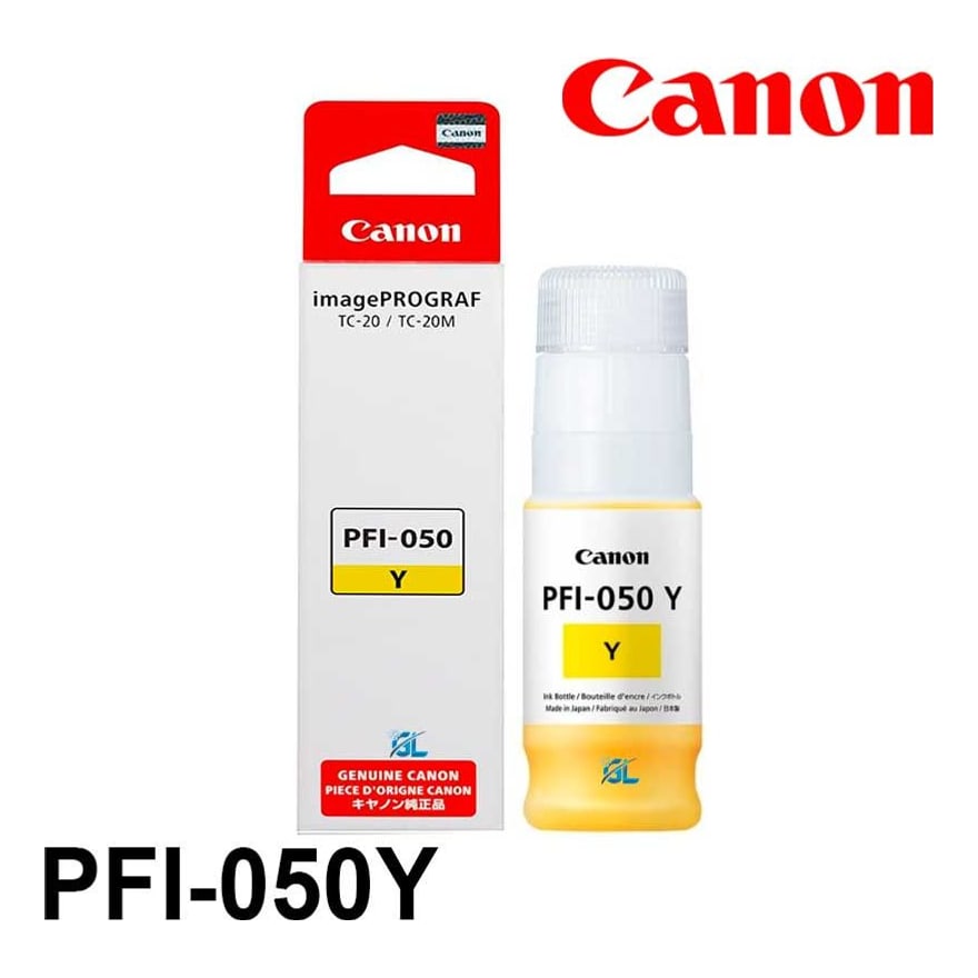 Botella de tinta de Canon Tinta PFI-050 Amarillo 70ml TC-20