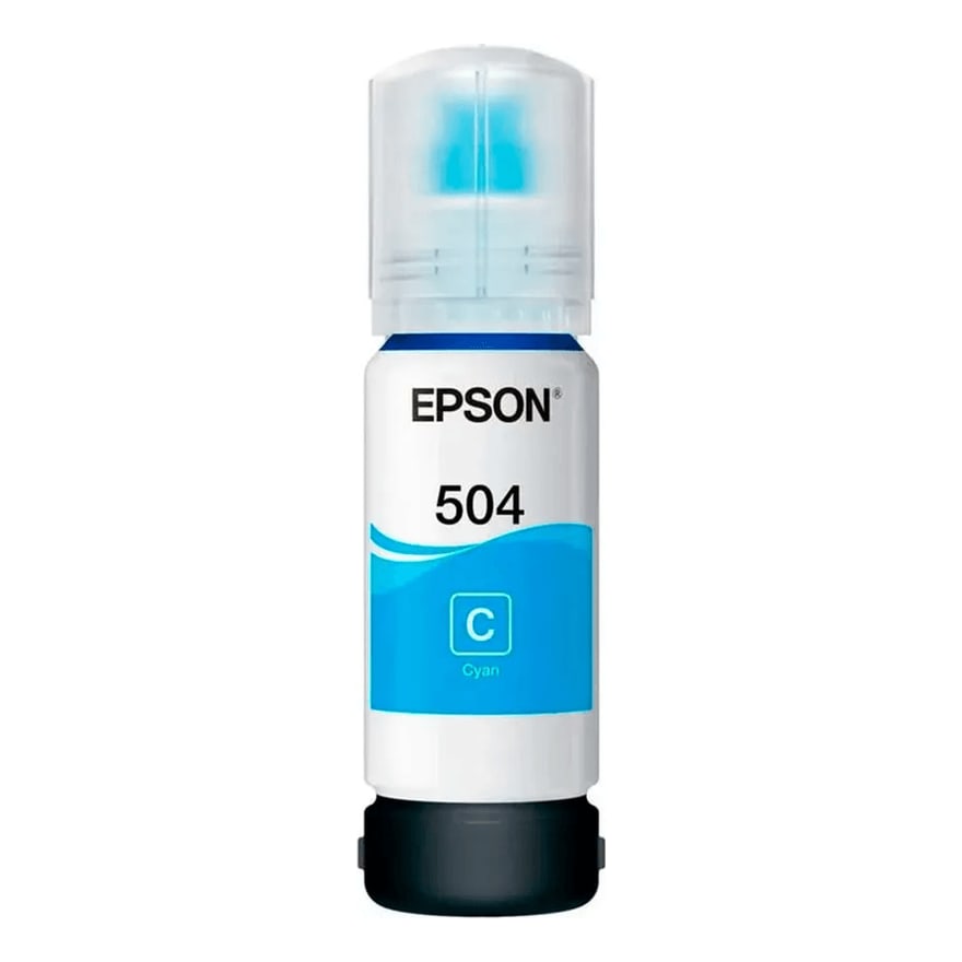 Botella de tinta Epson T504 Cyan L4150 L4160 L6161 L6171/L6191 6000 p├íg. T504220-AL