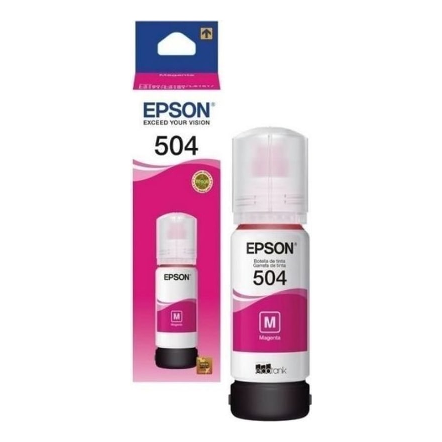 Botella de tinta Epson T504 Magenta L4150 L4160 L6161