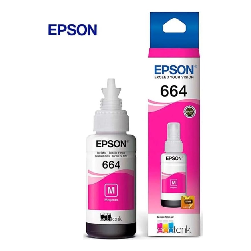 Botella de tinta Epson T664 Magenta L110 L200 L210/L350