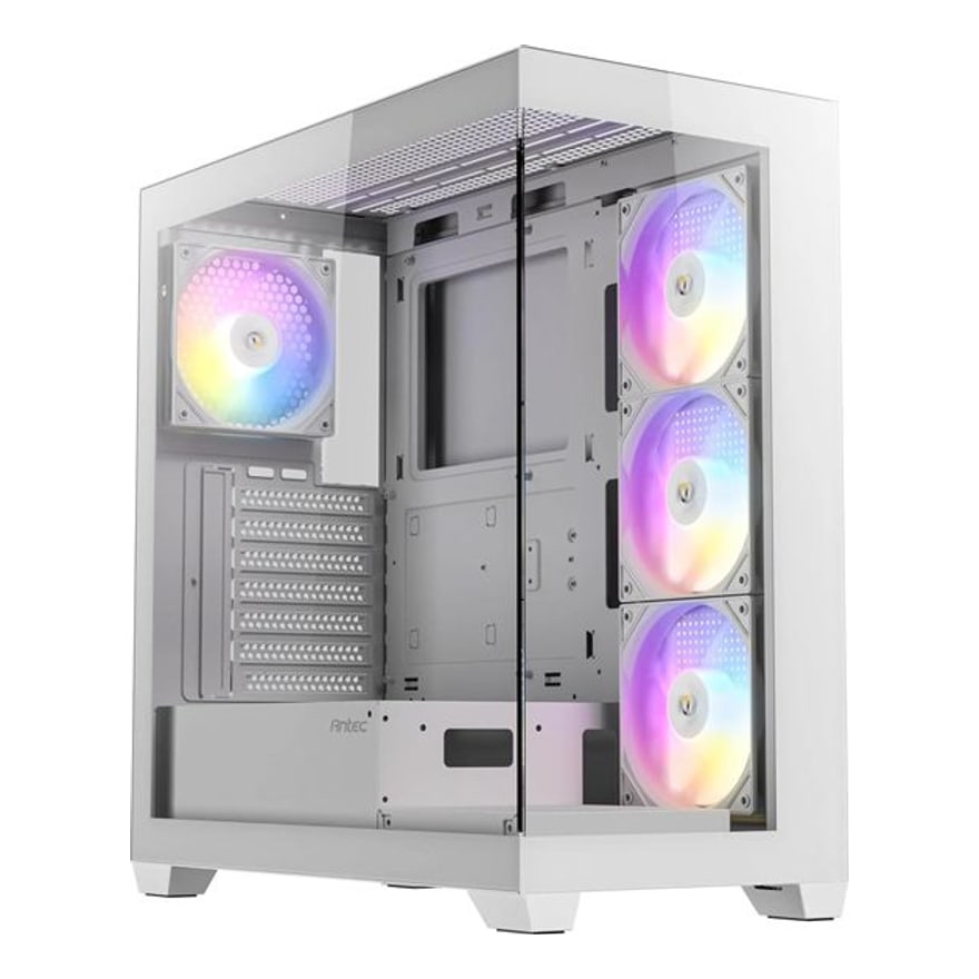 Case Antec CX Mirror Mid Tower White ARGB 3X120MM Bottom 3X120MM Right Side